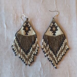 Bohemian Beaded Fringe Earrings